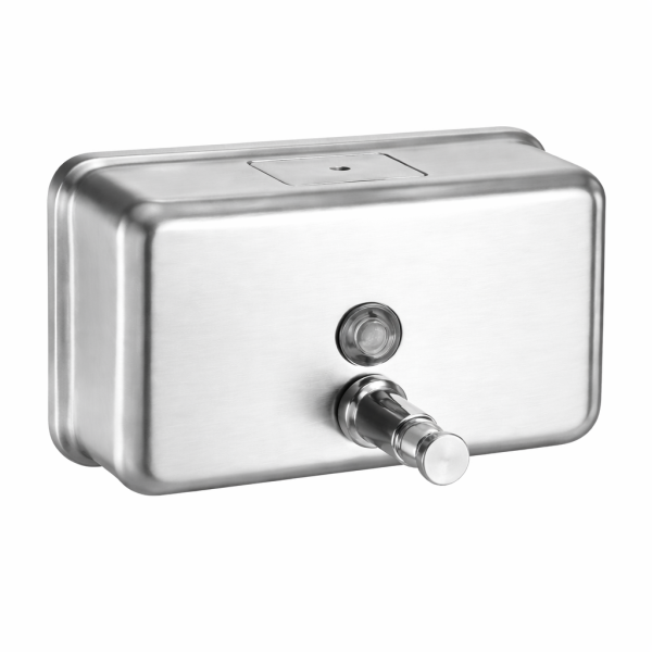 דיספנסר לסבון נוזלי אופקי 1000 סמ”ק-נירוסטה