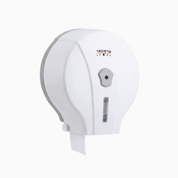 מתקן נייר טואלט ג’מבו-לבן