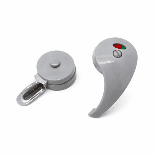 מנעול פלסטיק משולב נירוסטה דגם טיפה-אפור