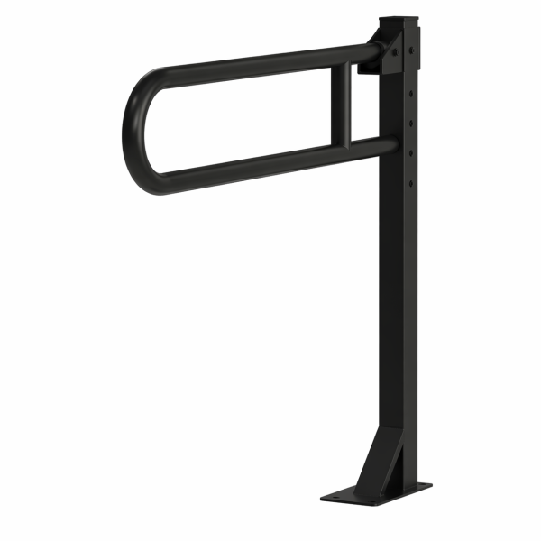 ידית אחיזה מתרוממת על רגל עבור קירות גבס-שחור מט