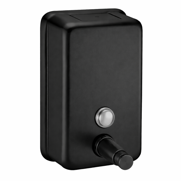 דיספנסר לסבון נוזלי אנכי 1000 סמ”ק נירוסטה-שחור מט