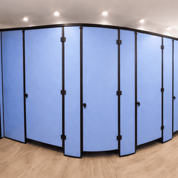 תא מרצפה-צבע תכלת,פרזול שחור