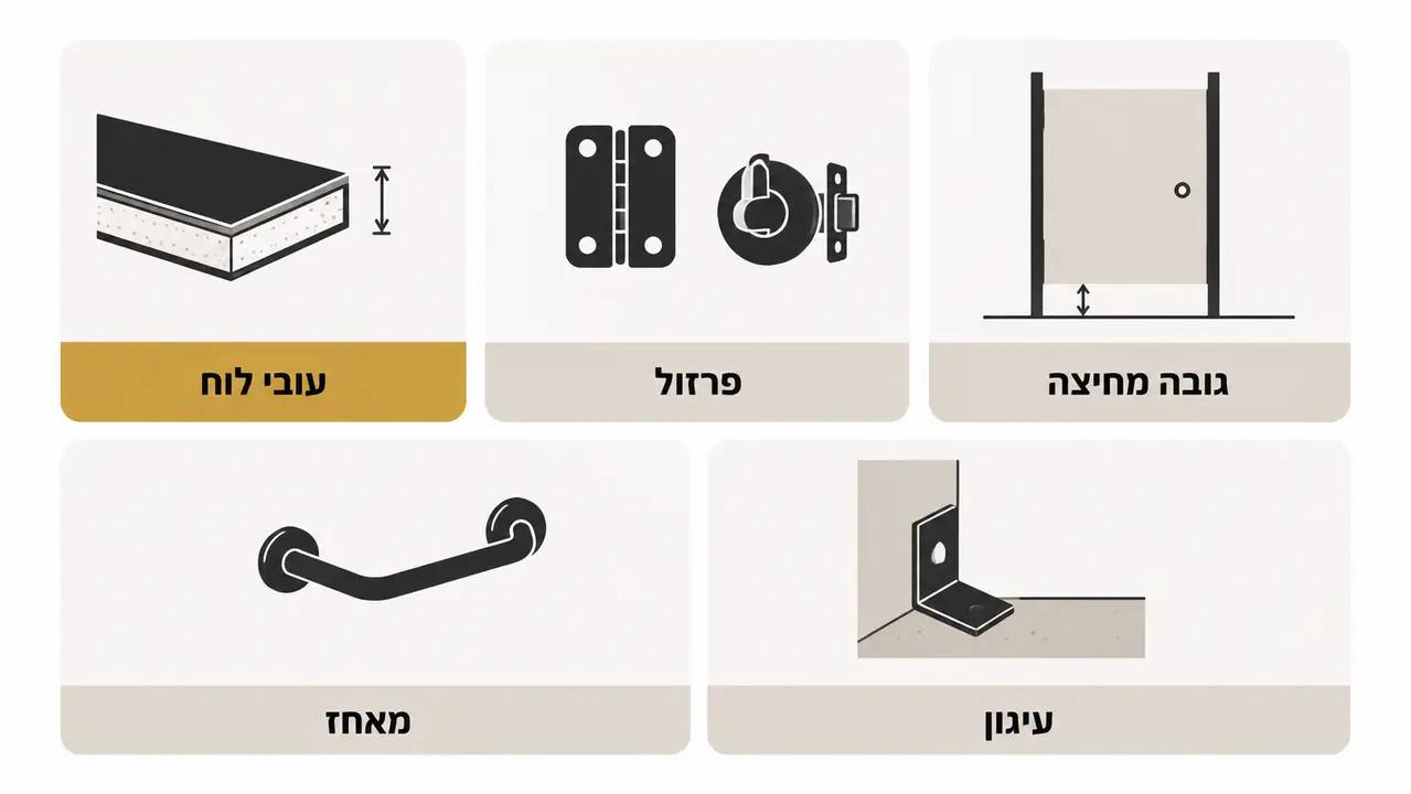 בניית מפרט פרויקט לתאי שירותים
