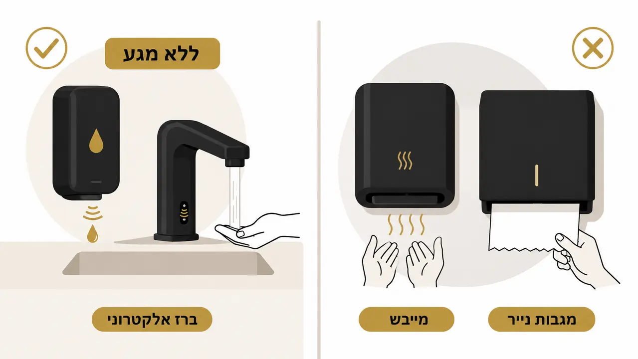 שדרוג תאי שירותים באולם אירועים בשלבים ללא השבתה