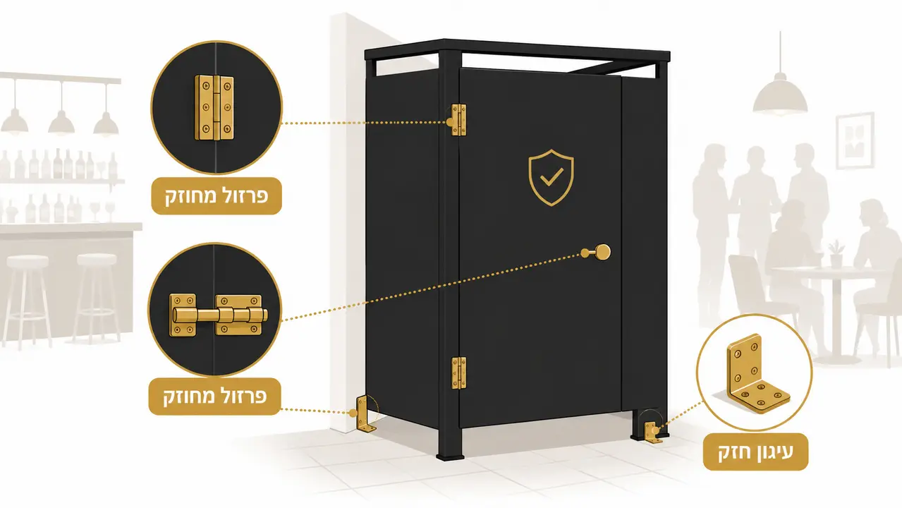 שיקולים לבחירת תאי שירותים אנטי ונדליזם למסעדה