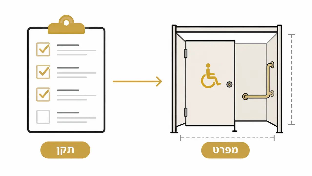‏מדריך מקיף על תקנים לשירותים ציבוריים בישראל