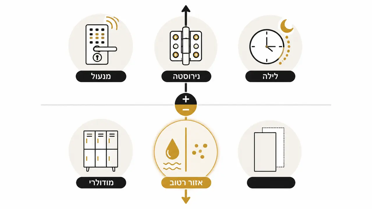 מה משפיע על עלות הקמת מלתחות