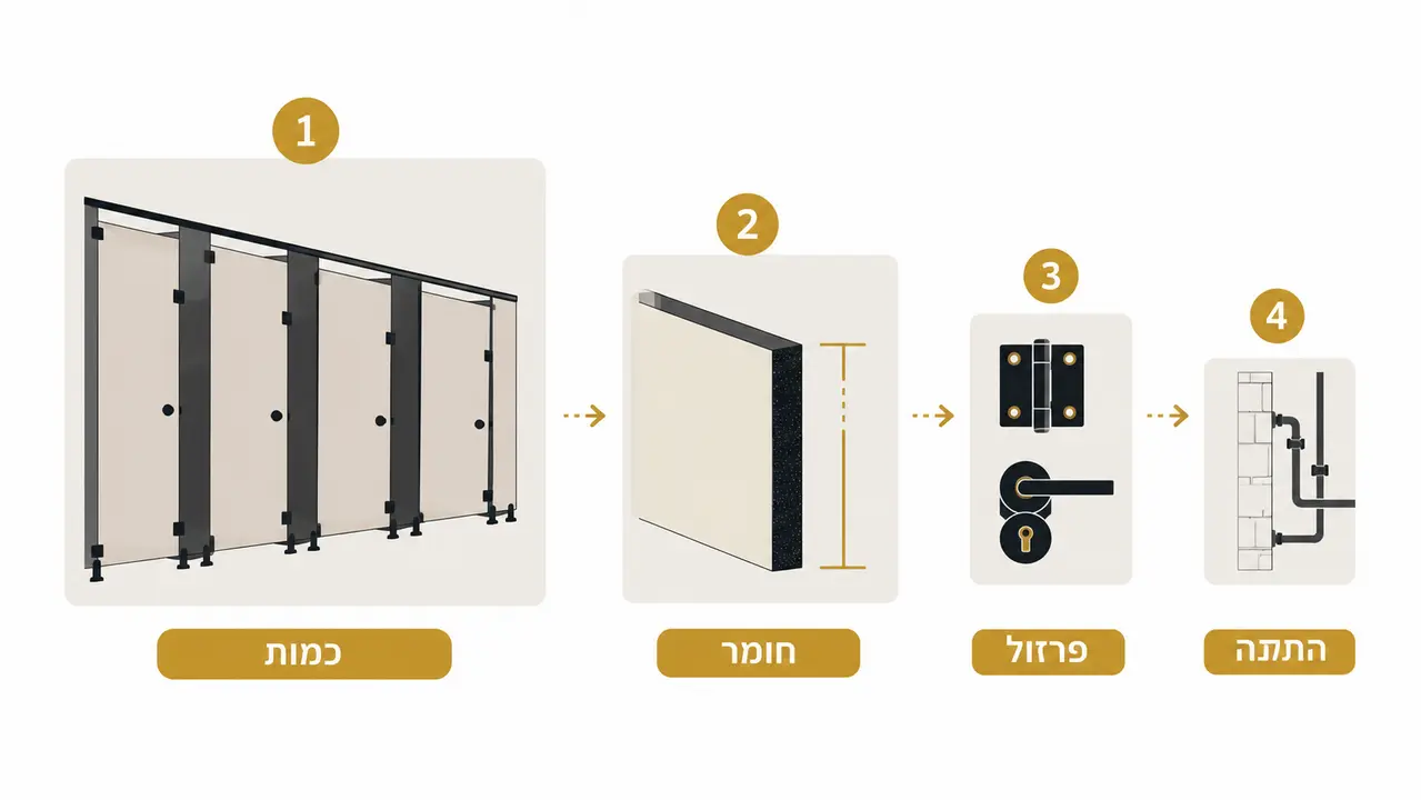 גורמים המשפיעים על עלות פרויקט תאי שירותים מוסדי