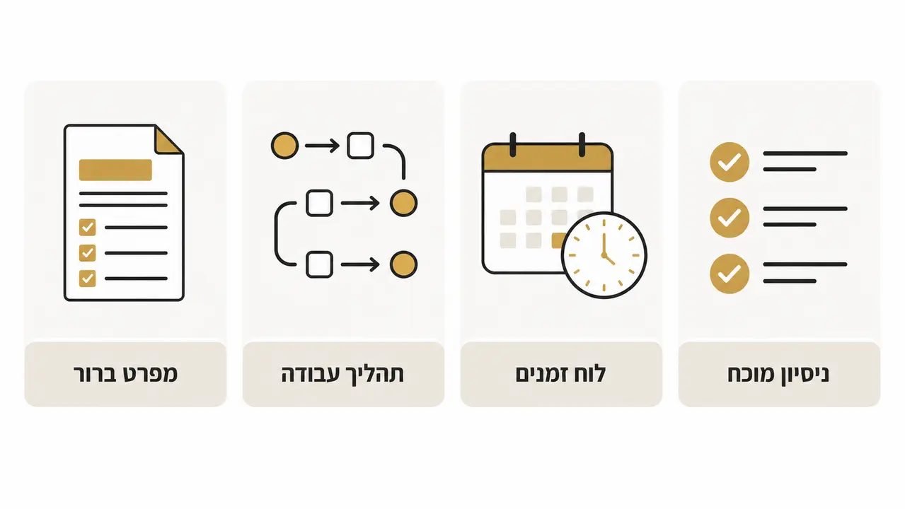 תהליך עבודה בפרויקט תאי שירותים לקניון
