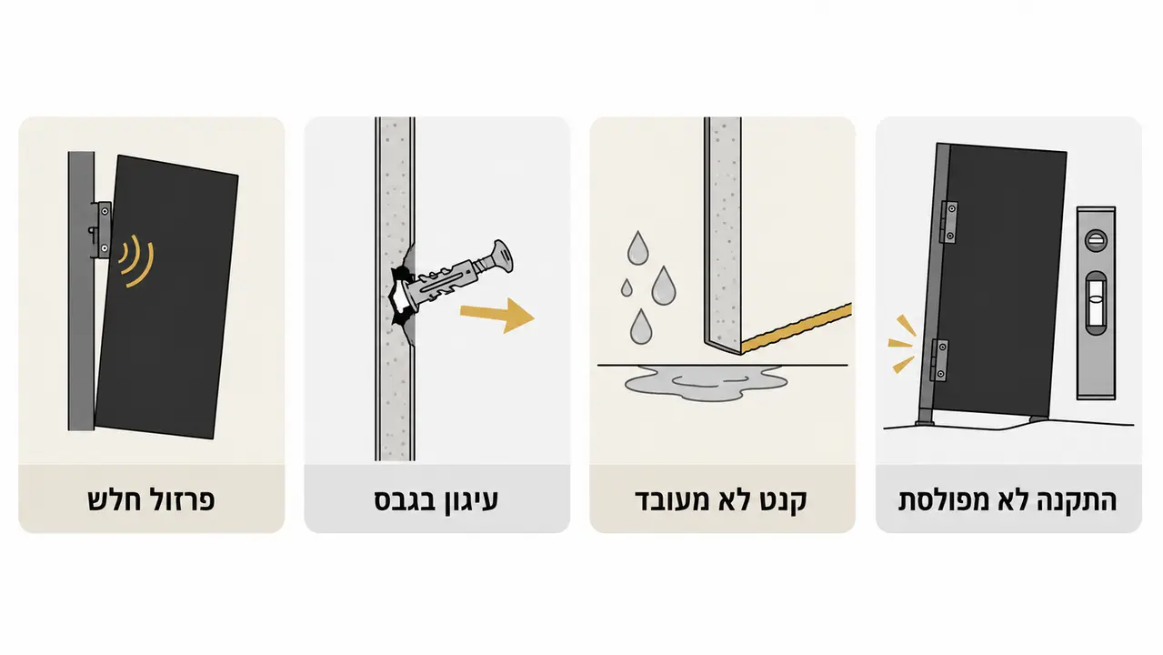 אילו טעויות מפרט גורמות למחיצות להתפרק מהר