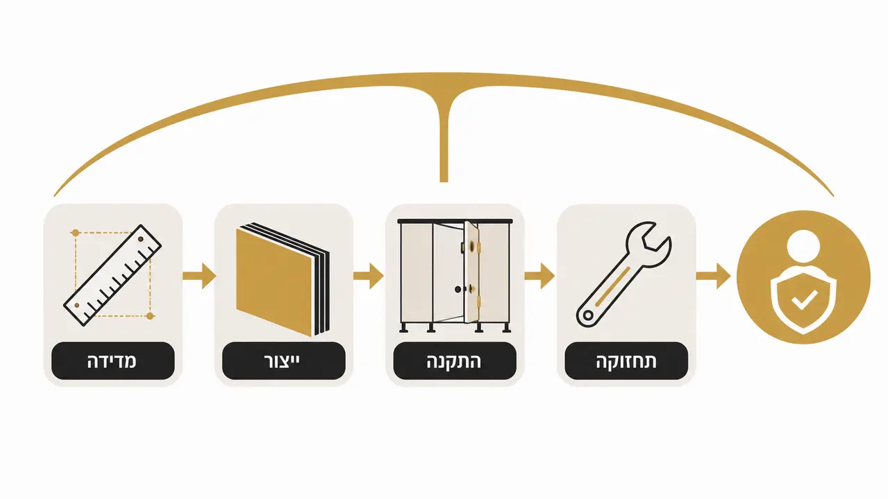 בדיקת תחזוקה תקופתית של תאי שירותים