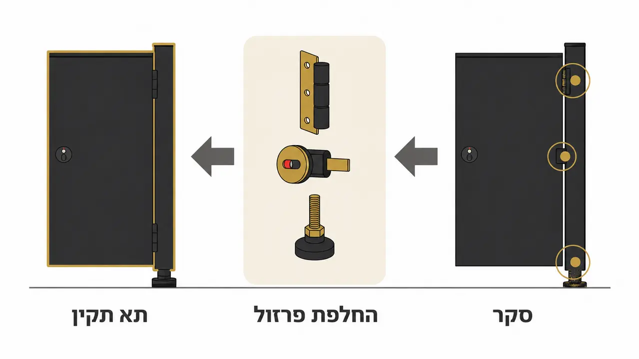 שדרוג תאי שירותים קיימים בלי החלפה מלאה
