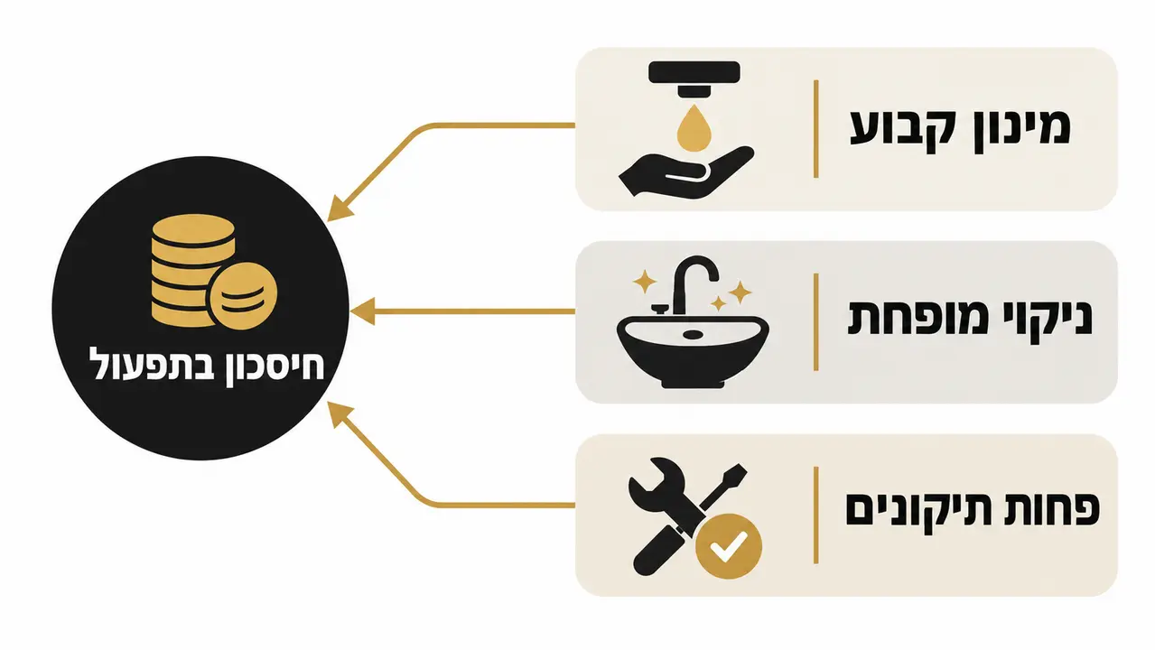חיסכון לאורך זמן בסבוניות אוטומטיות בבית ספר