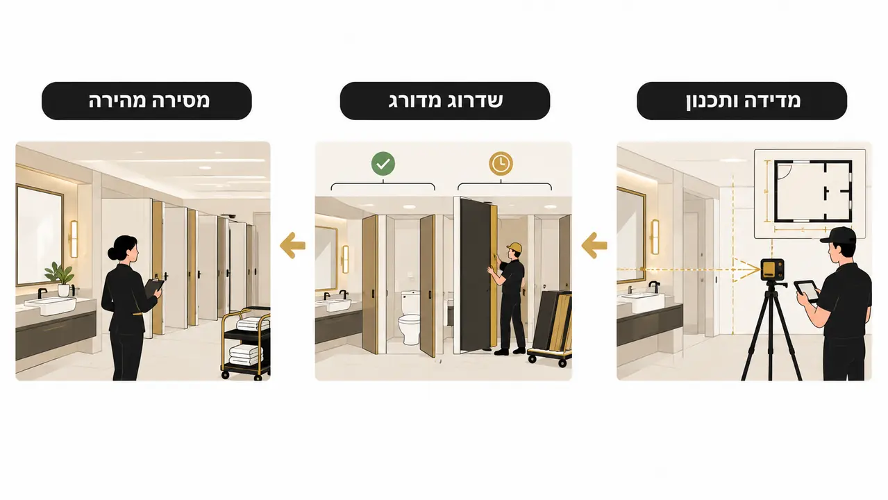 שדרוג שירותי צוות במלון פעיל בשלבים תוך שמירה על רציפות תפעולית